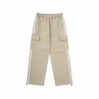 膨胀潮牌 复古宽松双杠侧条纹舒适休闲裤 男女同款