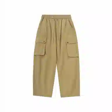 膨胀潮牌 宽松纯色阔腿休闲裤 男女同款