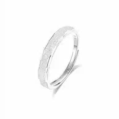 【S999纯银】 佐卡伊 满天星星语交织对戒轻奢小众设计 莫比乌斯甜蜜示爱灵动闪耀精致百搭开口可调节#好运 足银 戒指 男女同款情侣款