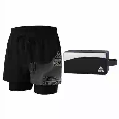 匹克 双层速干透气平角泳裤 男款