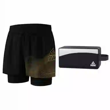 匹克 双层速干透气平角泳裤 男款