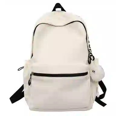 醇龙 纯色简约大学生时尚旅行高中学生 尼龙 双肩包 男女同款情侣款 多色