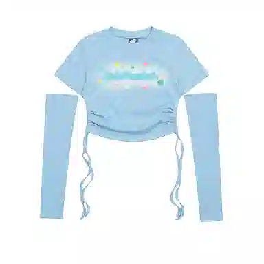 JUFU Retro Star Embroidered Tee