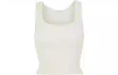 SKIMS Cotton Rib Tank Bone White