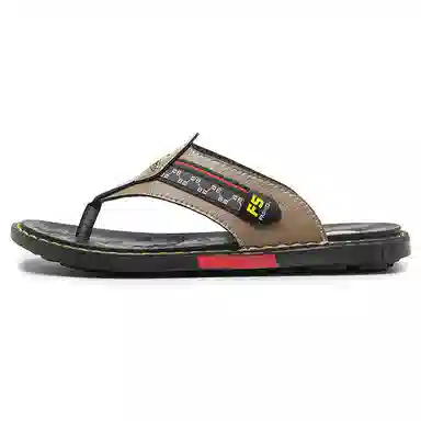 潮泽 潮流 橡胶底 车缝线 速干人字拖鞋 男款