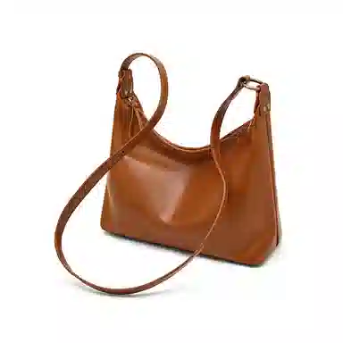 老人头 时尚高级感气质百搭通勤 牛皮 单肩包 女款 多色