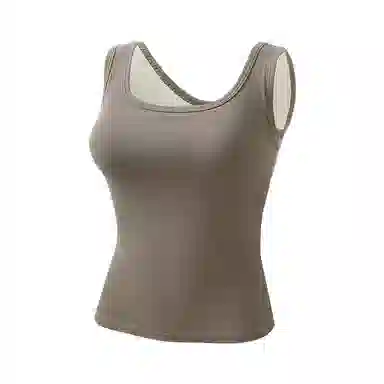 内在密码 带胸垫方领透气显瘦内搭外穿背心 女款