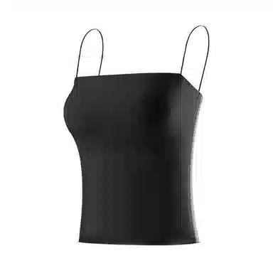 内在密码 纯色带胸垫一字领无袖吊带背心 女款