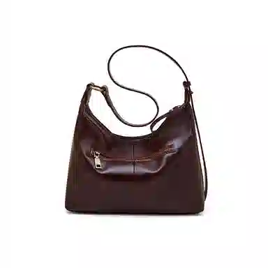 老人头 时尚高级感气质百搭通勤 牛皮 单肩包 女款 多色