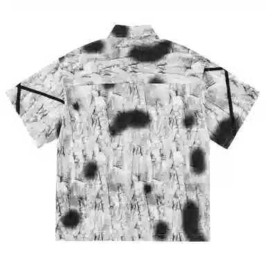 XINYINSU Retro Loose Short Sleeve Shirt White