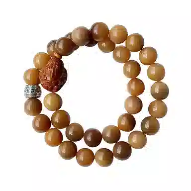 檀纳 八方来财风化双圈风文玩手持盘玩佛珠念珠手持多圈文玩#好运 菩提根 手串 男女同款情侣款