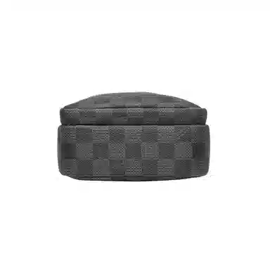 FAIRWHALE Classic Checkered PVC Chest Bag Black