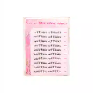 酷乐丝 免胶款 懒人太阳花 假睫毛 懒人三部曲自然纤长款 仿真舒适 贴合双眼  大容量 囤货版