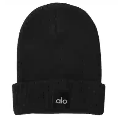 alo yoga Wool Blend Beanie Black