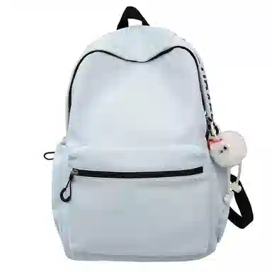 醇龙 纯色简约大学生时尚旅行高中学生 尼龙 双肩包 男女同款情侣款 多色