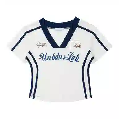 JUFU V-Neck Short Sleeve T-Shirt