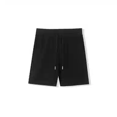 我是大卫 简约纯色系带直筒中腰薄款休闲短裤 男女同款