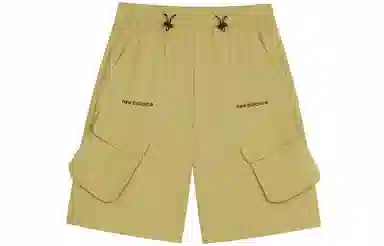 New Balance Logo Pocket Shorts Khaki