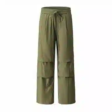 赞仕 速干抽绳运动宽松直筒伞兵登山休闲裤 男款