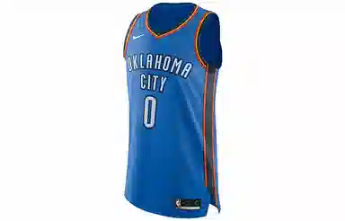 Nike NBA Thunder Westbrook 0 Jersey Blue