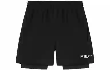 REPRESENT Letter Print 2-in-1 Shorts Black