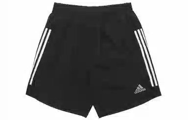 adidas Reflective Logo Striped Shorts Black