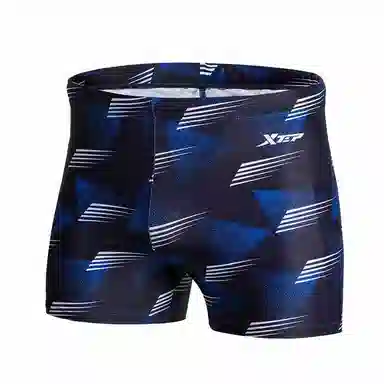 特步 满印防尴尬平角泳裤 男款