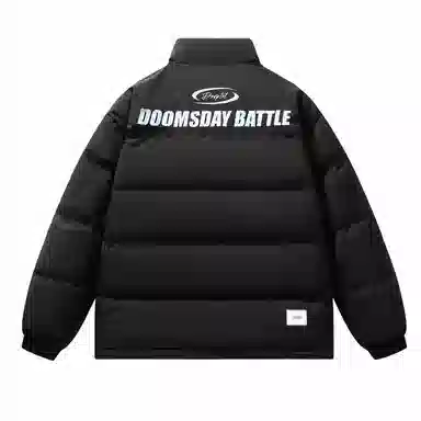 三体 水滴系列 撞色拼接美式复古立领开衫百搭保暖加厚登山服防风防水防寒柔软舒适潮牌户外机能风面包服长袖棉服 男女同款