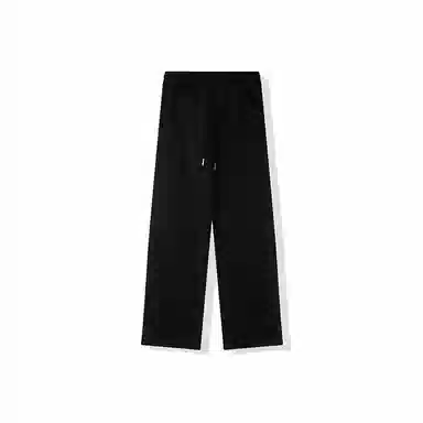 我是大卫 时尚简约百搭宽松直筒休闲裤 男款 黑色