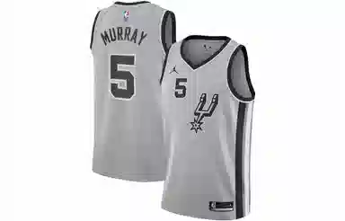 Jordan NBA San Antonio Spurs Dejounte Murray 5 Jersey Grey
