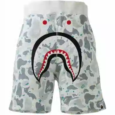 A BATHING APE Shark Camo Shorts