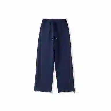 我是大卫 纯色简约基础款宽松休闲裤 男女同款 深蓝色