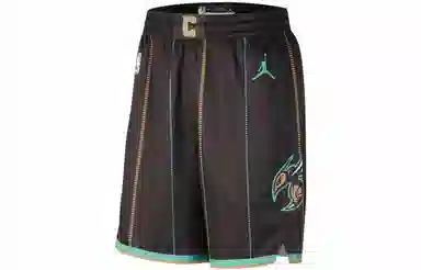 Jordan NBA Hornets Fan Shorts Brown