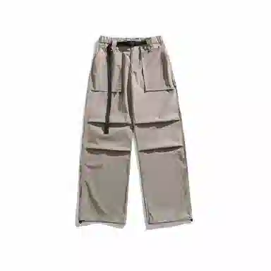 赞仕 国潮美式街头伞兵裤直筒束脚阔腿裤宽松垂感潮牌休闲裤 男女同款