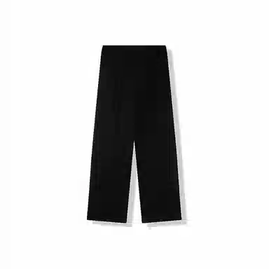 我是大卫 韩版时尚小众设计感简约百搭宽松直筒西装休闲裤 男款 黑色