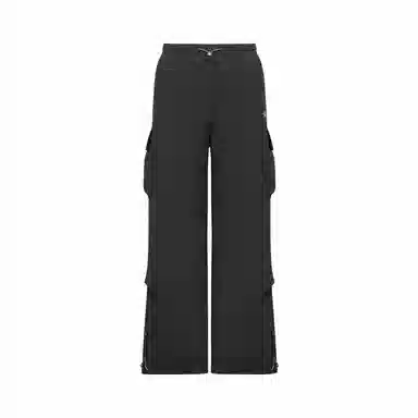 探路者 纯色户外透气速干弹力中腰宽松直筒休闲裤 男女同款