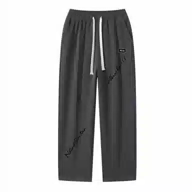 三体 自然选择号系列 美式复古百搭垂感中腰直筒简约基础字母印花宽松时尚舒适个性多巴胺高街休闲裤 男女同款