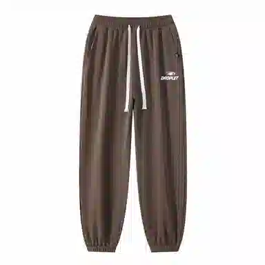 三体 水滴系列 美式复古多巴胺百搭简约基础款个性字母印花舒适宽松时尚高街日常通勤束脚休闲裤 男女同款