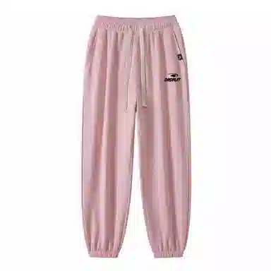 三体 水滴系列 美式复古多巴胺百搭简约基础款个性字母印花舒适宽松时尚高街日常通勤束脚休闲裤 男女同款