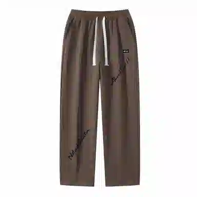 三体 自然选择号系列 美式复古百搭垂感中腰直筒简约基础字母印花宽松时尚舒适个性多巴胺高街休闲裤 男女同款