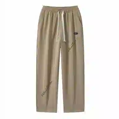 三体 自然选择号系列 美式复古百搭垂感中腰直筒简约基础字母印花宽松时尚舒适个性多巴胺高街休闲裤 男女同款