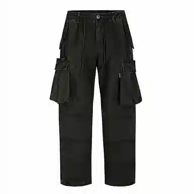 赞仕 阔腿伞兵裤工装裤小众新款宽松设计感休闲裤 男女同款