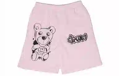 Drew House FW21 Theodore Sketch Sweatshort Pale Pink logo Logo