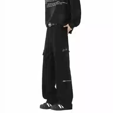 王者荣耀 鲁班七号星空梦想款 美式复古高街潮流工装多口袋设计宽松百搭日常校园青春通勤舒适柔软透气中腰经典直筒休闲裤 男女同款