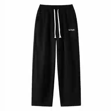 三体 水滴系列 简约基础款字母印花宽松美式复古百搭垂感自然直筒多巴胺高街潮牌日常通勤时尚舒适休闲裤 男女同款