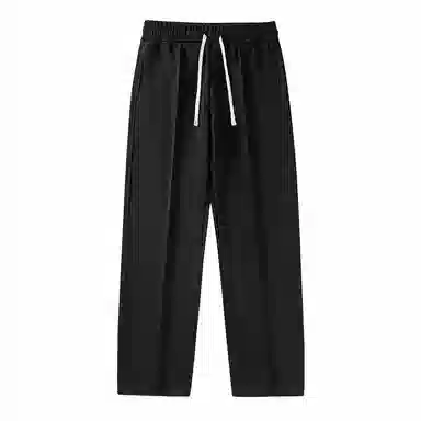 双星八特 潮牌复古简约纯色直筒裤垂感长裤街头宽松百搭运动卫裤休闲裤 男女同款