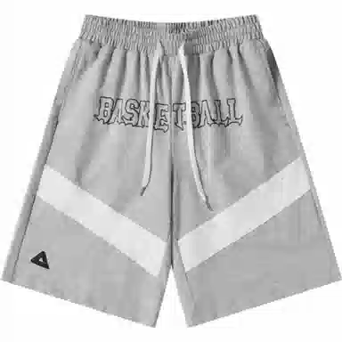 匹克 篮球文化系列 针织宽松运动篮球短裤 男款 花灰