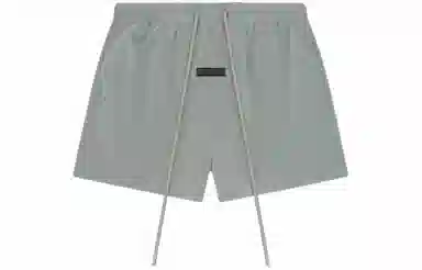 Fear of God Essentials SS24 Crinkle Nylon Running Short Seal Gray