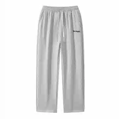 三体 水滴系列 简约基础款字母印花宽松美式复古百搭垂感自然直筒多巴胺高街潮牌日常通勤时尚舒适休闲裤 男女同款