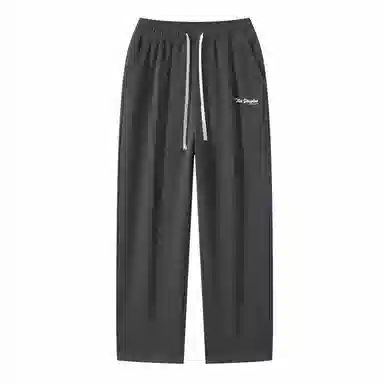 三体 水滴系列 简约基础款字母印花宽松美式复古百搭垂感自然直筒多巴胺高街潮牌日常通勤时尚舒适休闲裤 男女同款